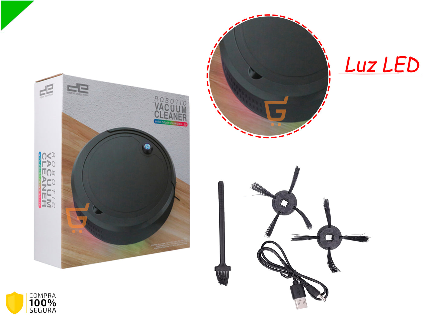 🫧Aspiradora Robot Inteligente con Sensor de Obstáculos🤖