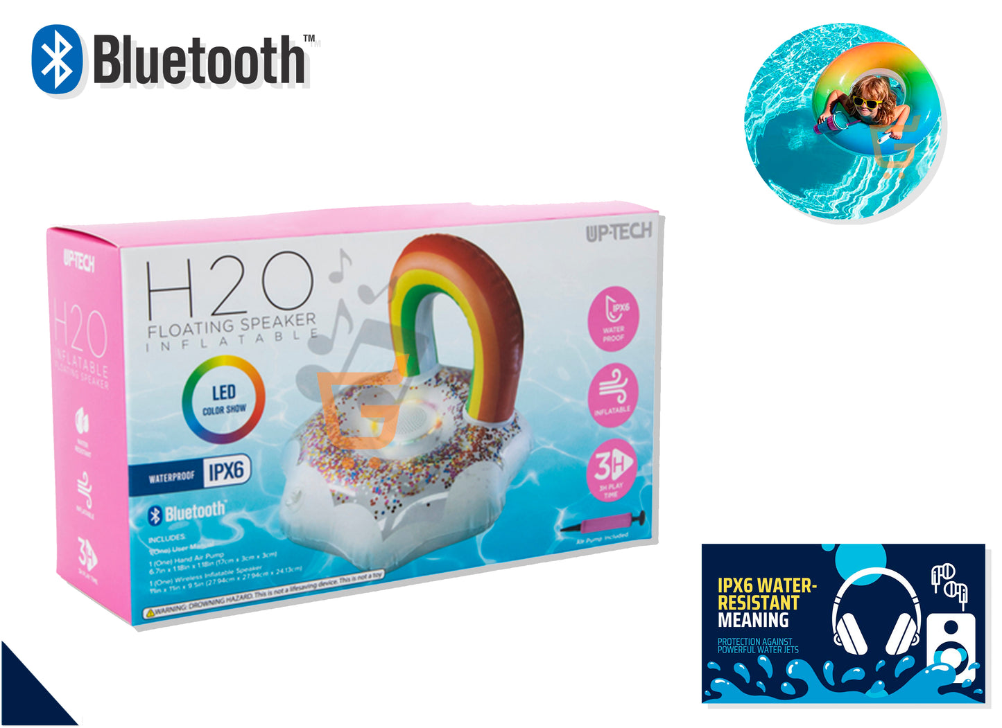 🎶Parlante Resistente Al Agua Para Uso Piscina 🏊🏻