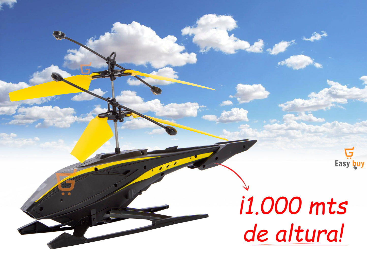 🚁 Helicóptero De Juguete Ligero For Niños Voladores En Color Negro🔥🔥