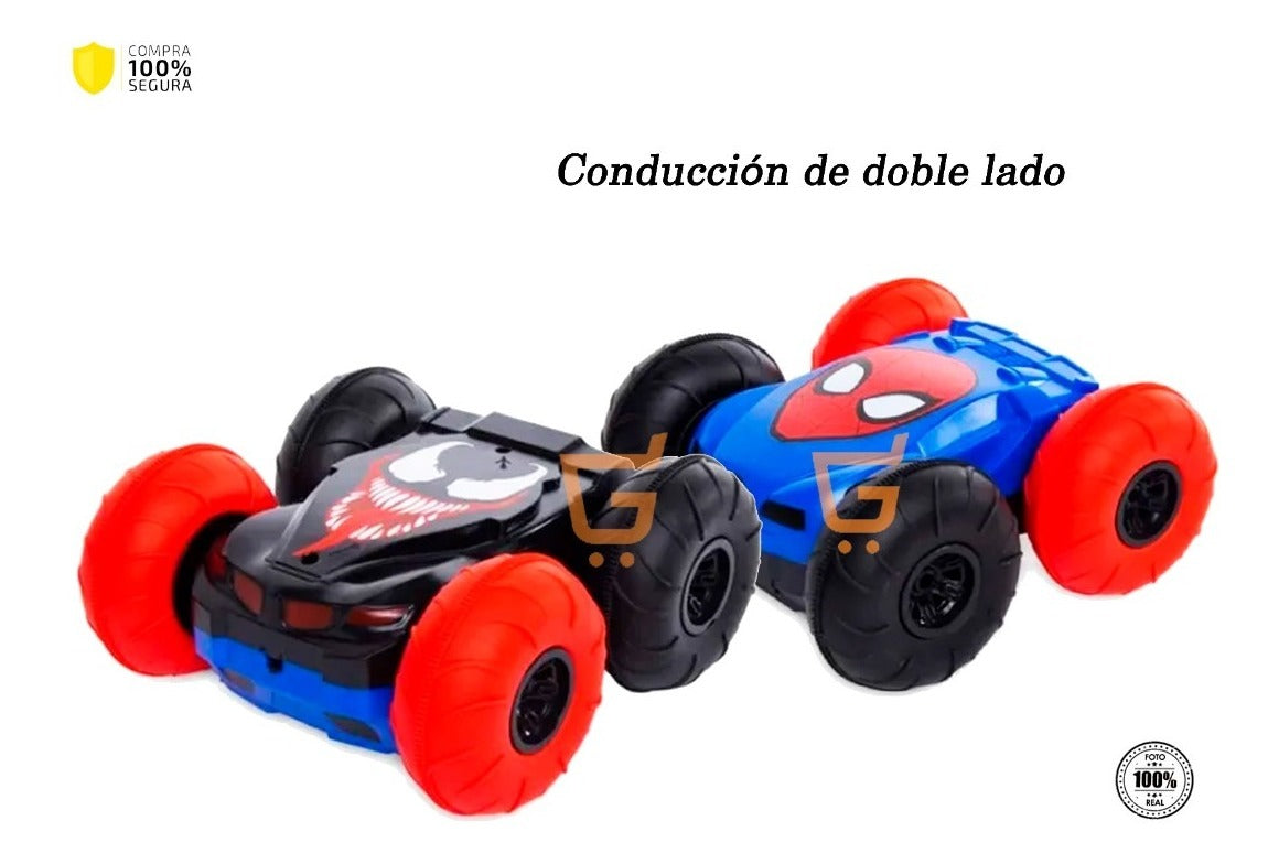 🕷️ Carro Control Remoto Venom Vs Spiderman Doble Cara🏎️