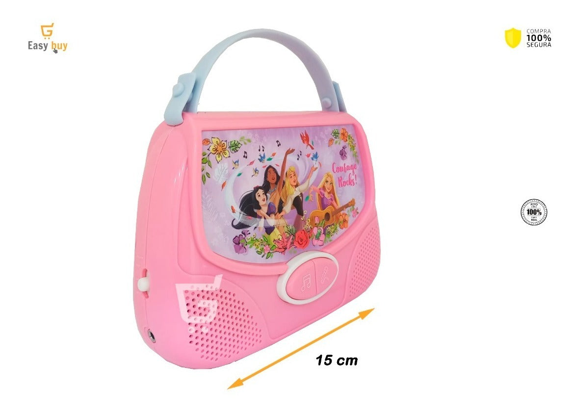 🎶Parlante Musical Mp3 Bolso Portatil Juego Para Niñas Karaoke👑