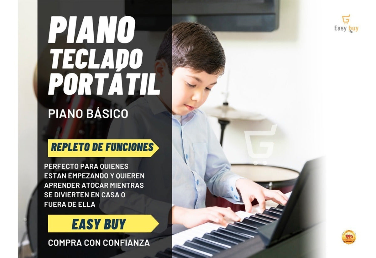 Piano teclado musical