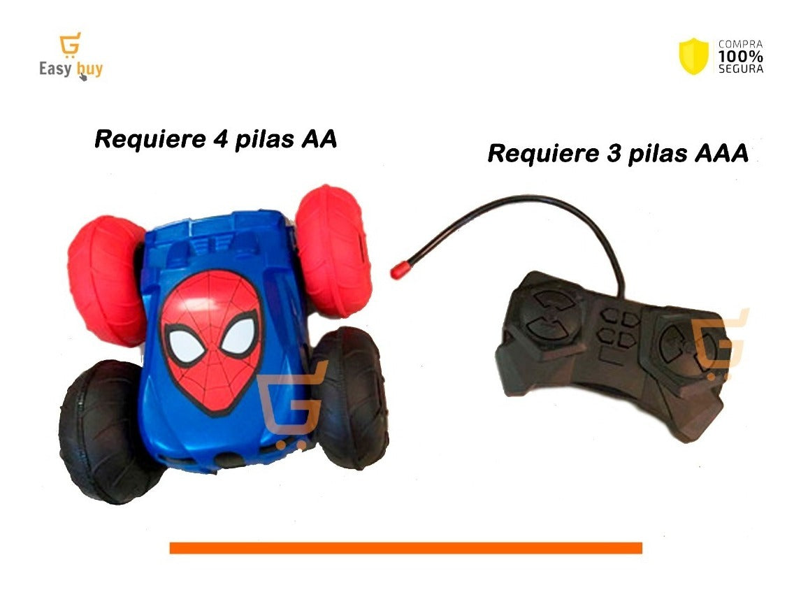 🕷️ Carro Control Remoto Venom Vs Spiderman Doble Cara🏎️