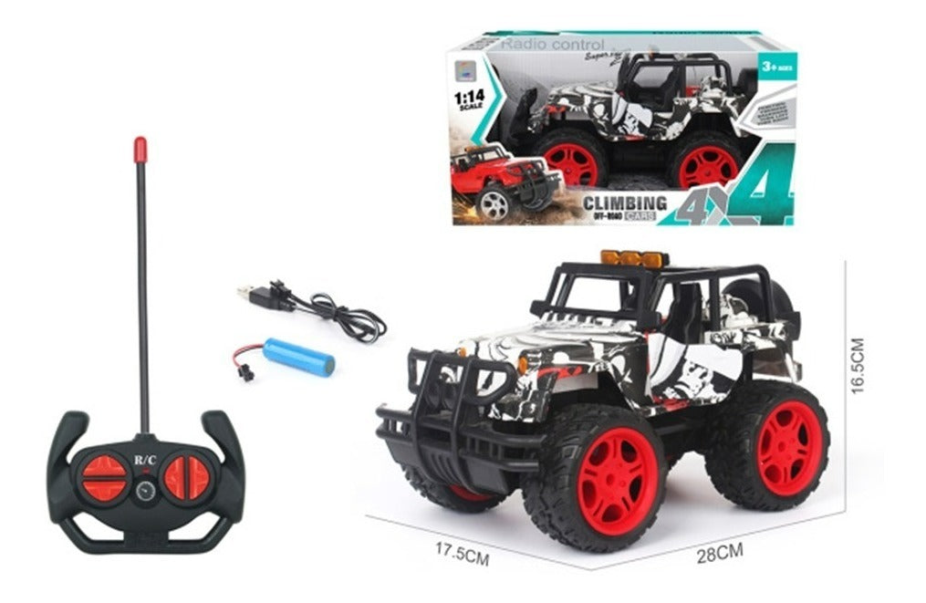 🏎️Carro 4x4 Control Remoto Estilo Graffiti Con Luces Frontales❤️‍🔥