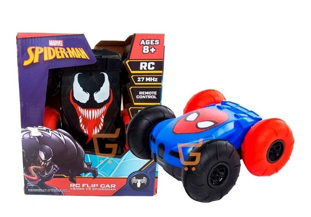 🕷️ Carro Control Remoto Venom Vs Spiderman Doble Cara🏎️