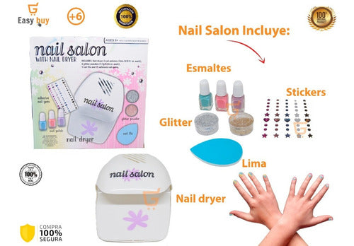 Salón De Uñas Juguetes Para Niñas Nail Glam