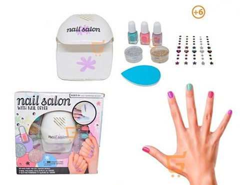 Salón De Uñas Juguetes Para Niñas Nail Glam