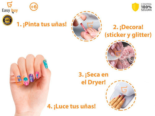 Salón De Uñas Juguetes Para Niñas Nail Glam