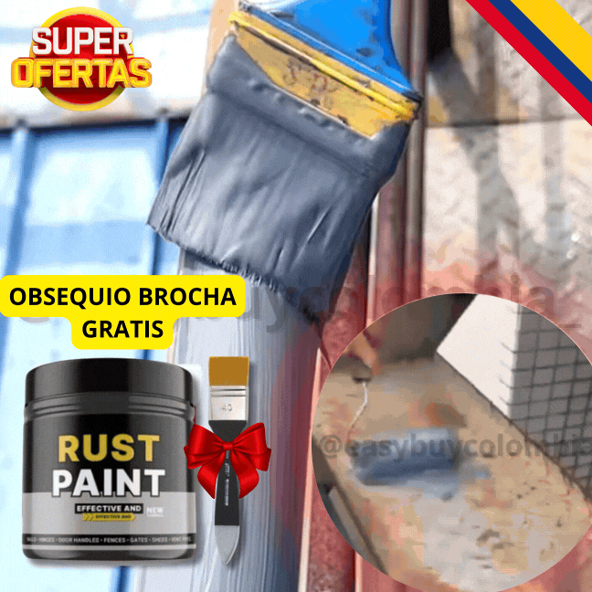RUST PAINT: Elimina el Óxido en Segundos💪 Repara, Sella y Refuerza Cualquier Superficie en 1 Paso - PAGA 500g LLEVA 1L👇👀