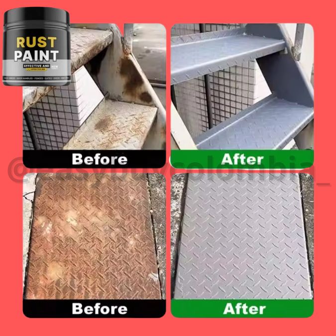 RUST PAINT: Elimina el Óxido en Segundos💪 Repara, Sella y Refuerza Cualquier Superficie en 1 Paso - PAGA 500g LLEVA 1L👇👀