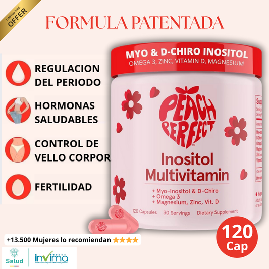 💖Peach Perfect Inositol - el multivitamínico 10 en 1 que equilibra tus hormonas💖