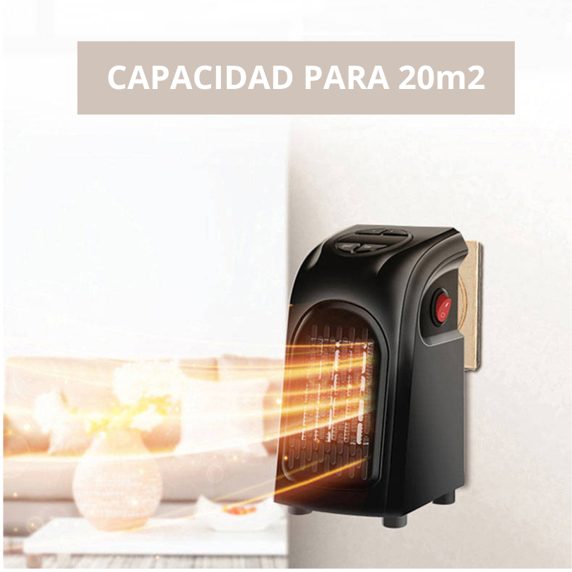 CALEFACTOR PORTATIL 400W - Control Remoto. Brinda comodidad y calidad a tu familia HOY 🔥❄️ Pruébalo con total tranquilidad por 10 DIAS, Garantía de devolución GRATIS