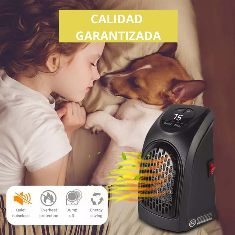 CALEFACTOR PORTATIL 400W - Control Remoto. Brinda comodidad y calidad a tu familia HOY 🔥❄️ Pruébalo con total tranquilidad por 10 DIAS, Garantía de devolución GRATIS