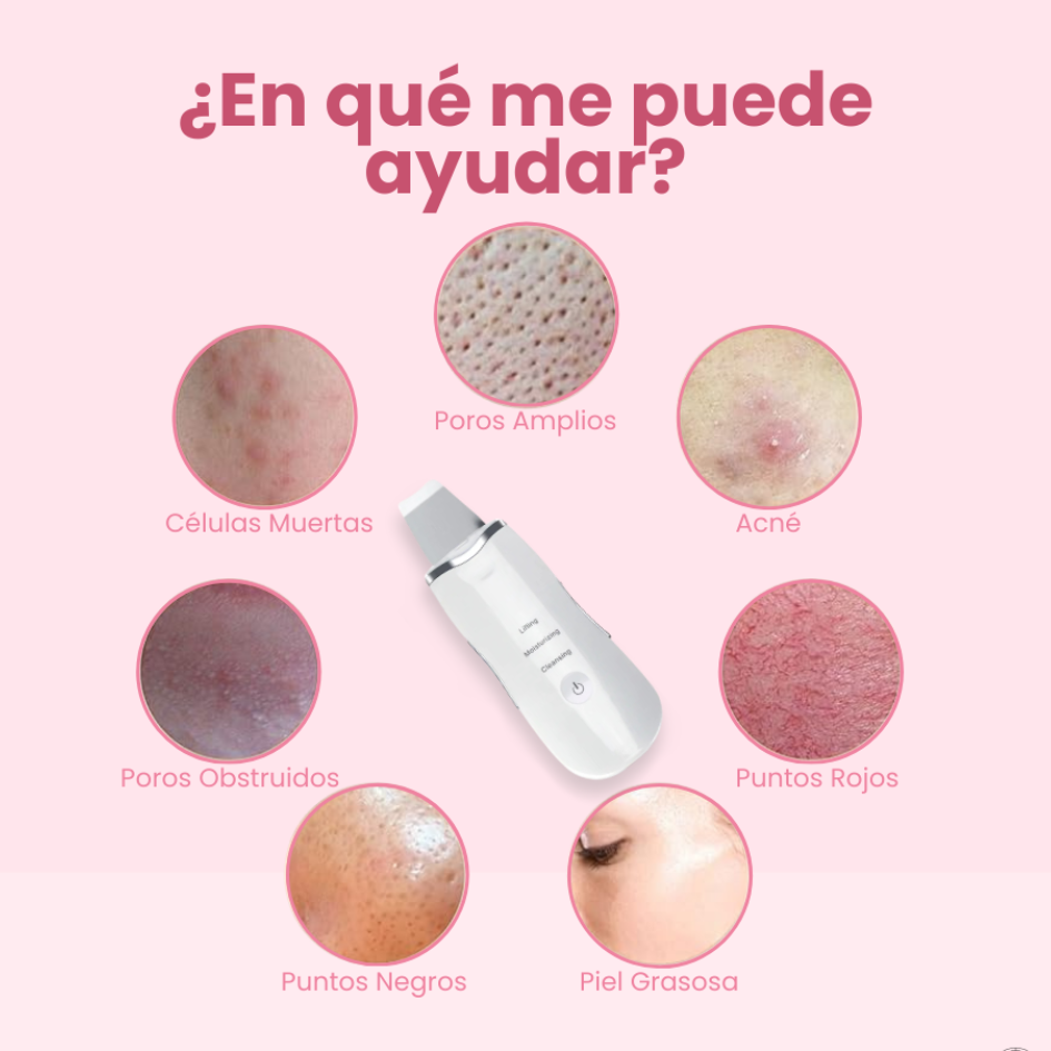 LIMPIADOR FACIAL ULTRASÓNICO 3 EN 1: Spa en Casa para una Piel Radiante ✨ DESCUENTO ESPECIAL NAVIDAD🎄