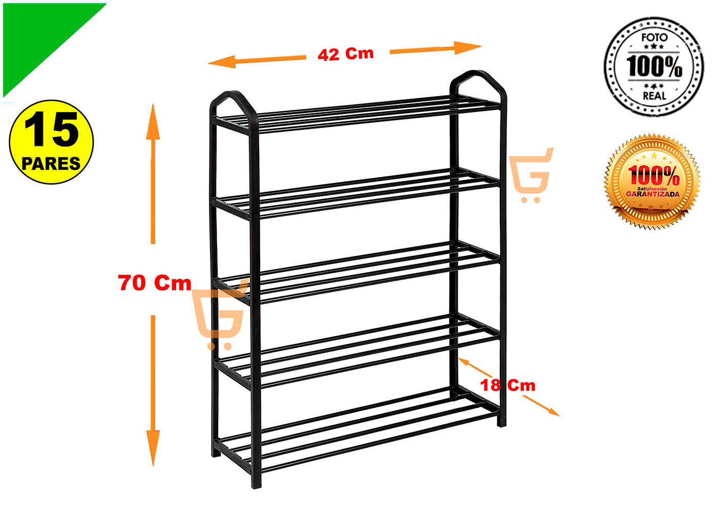 Zapatero Organizador Metalico De Pares Zapatos