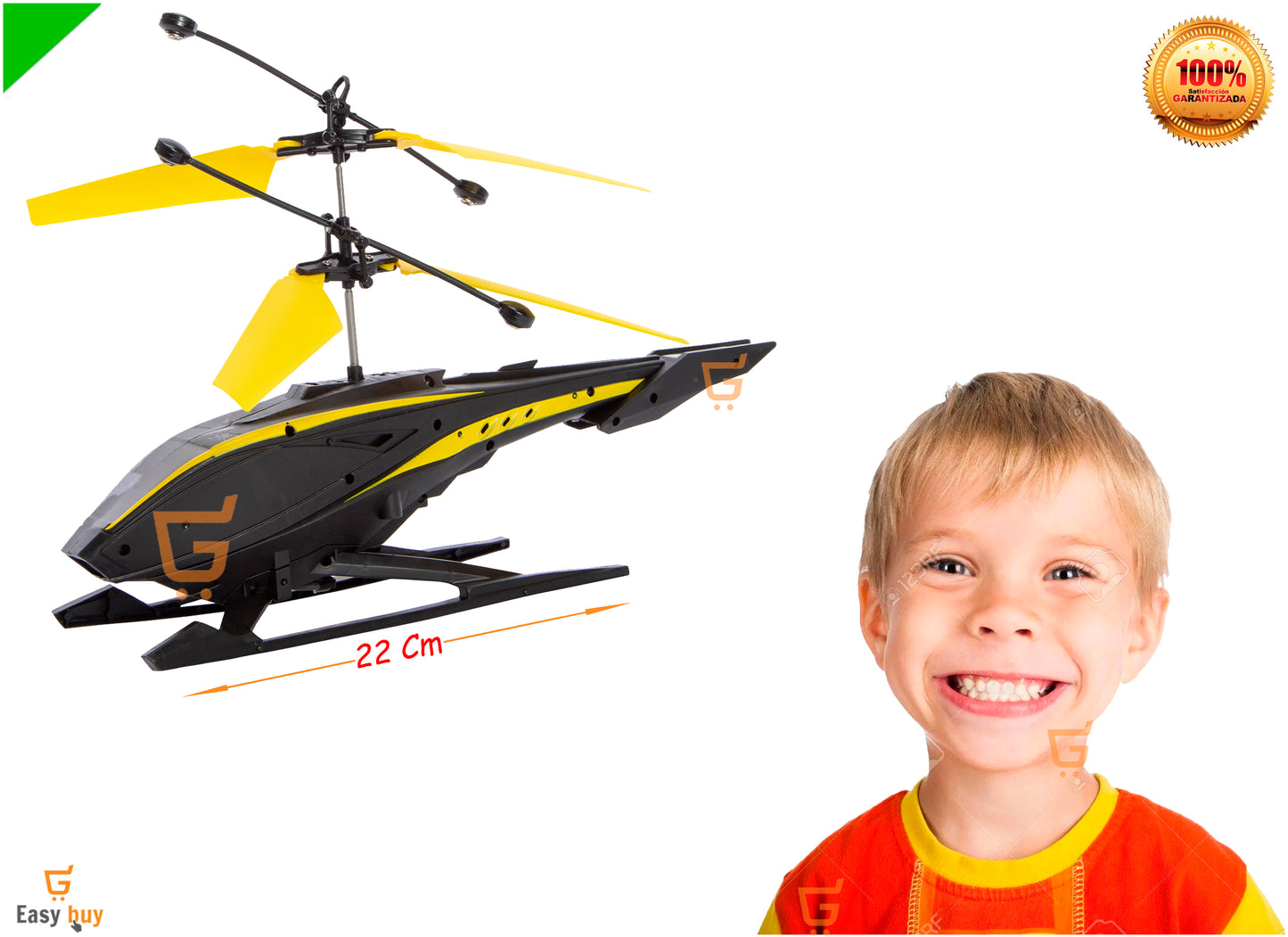 🚁 Helicóptero De Juguete Ligero For Niños Voladores En Color Negro🔥🔥