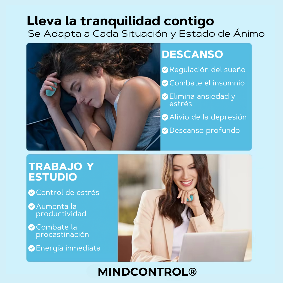 MindControl®: Dispositivo De Relajación Estres, Ansiedad, Insomnio.