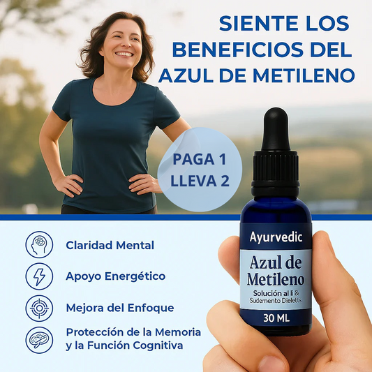 AZUL DE METILENO 💙 Activa tu mente y tu cuerpo al máximo — PAGA 1️⃣ LLEVA 2️⃣👇