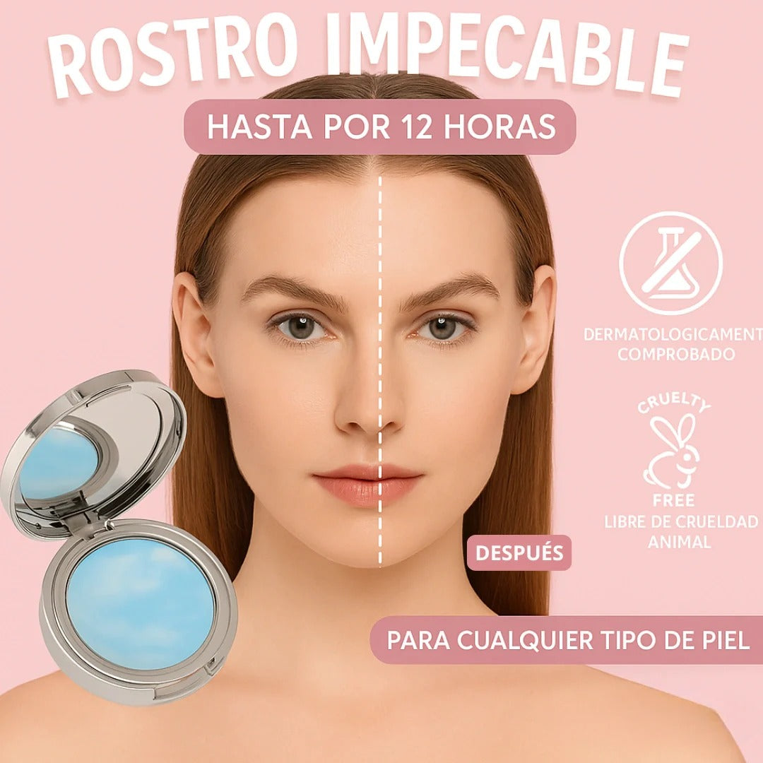 🌟 Candy Bella™ – Polvo Prensado Matificante 🌟 Tu piel, sin brillo. Todo el día.