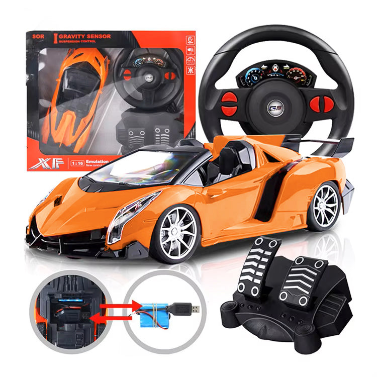 🏎️LAMBORGHINI A CONTROL REMOTO ESCALA 1:16 CON LUCES LED ✨ – Velocidad y Realismo en Cada Carrera