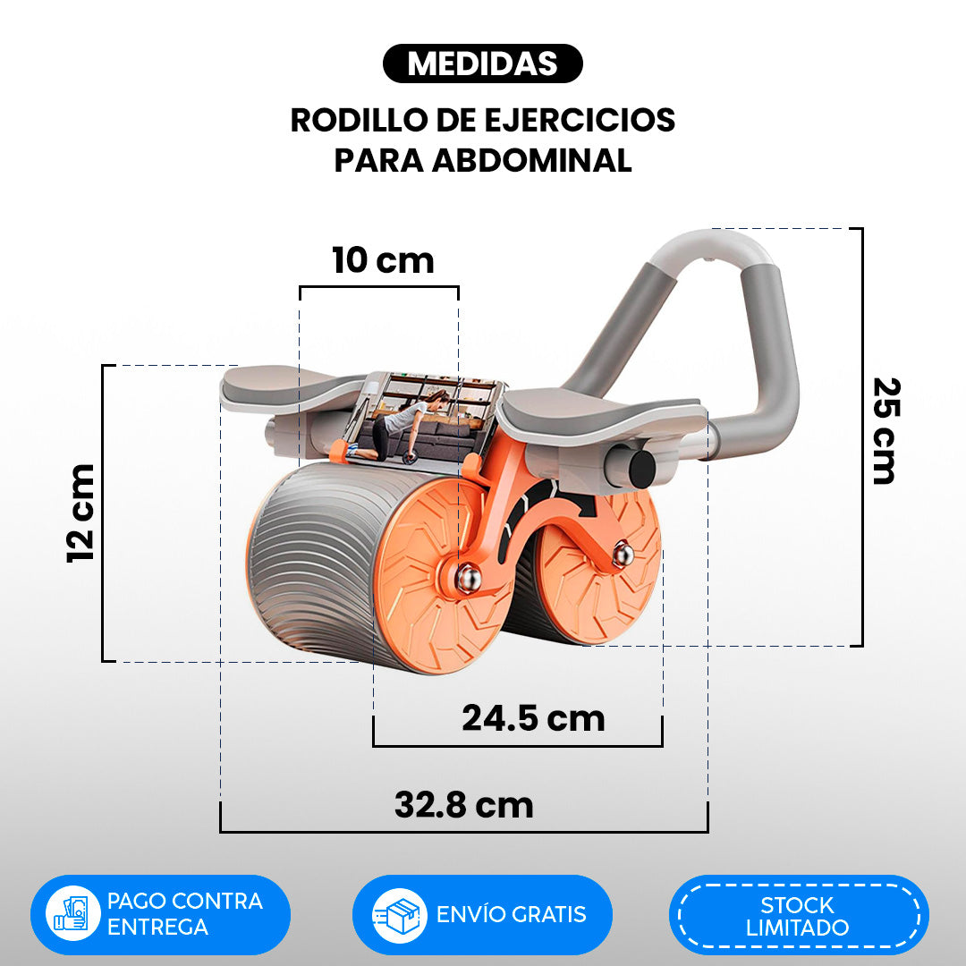 RUEDA ABDOMINAL: Esculpe Tu Abdomen en Tiempo Récord con el Rodillo Abdominal🔥GRATIS OBSEQUIO🎁