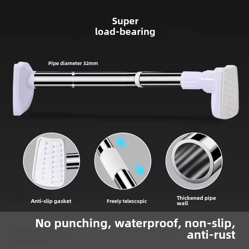 ¡Barra Retractil super resistente! En acero Inoxidable. Precio de Remata Hoy.