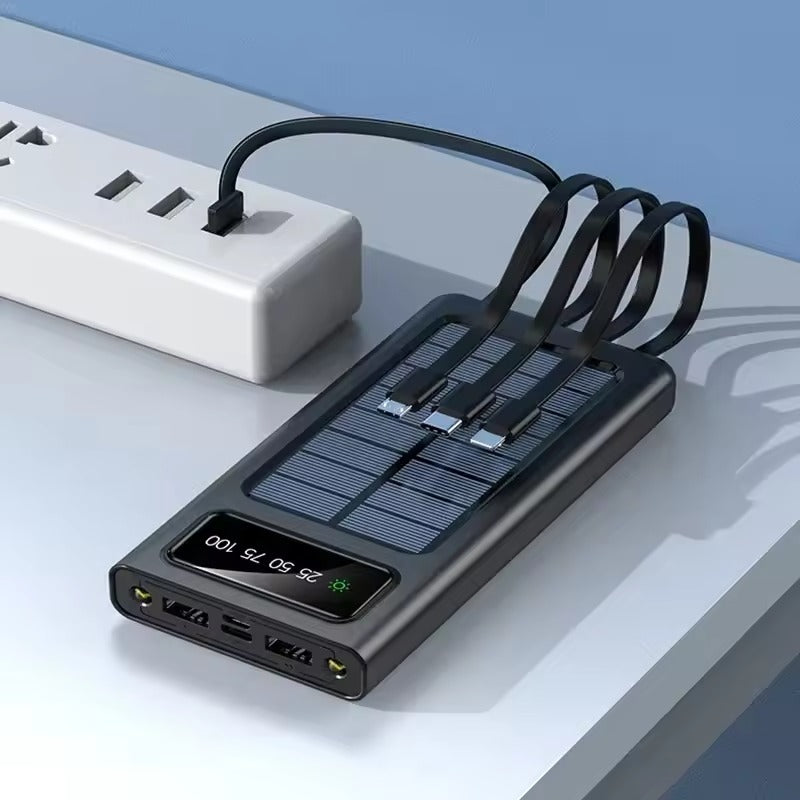 ⚡ POWERSUN™ – El Power Bank Solar que No Te Deja Sin Batería - Múltiples Puertos 📳