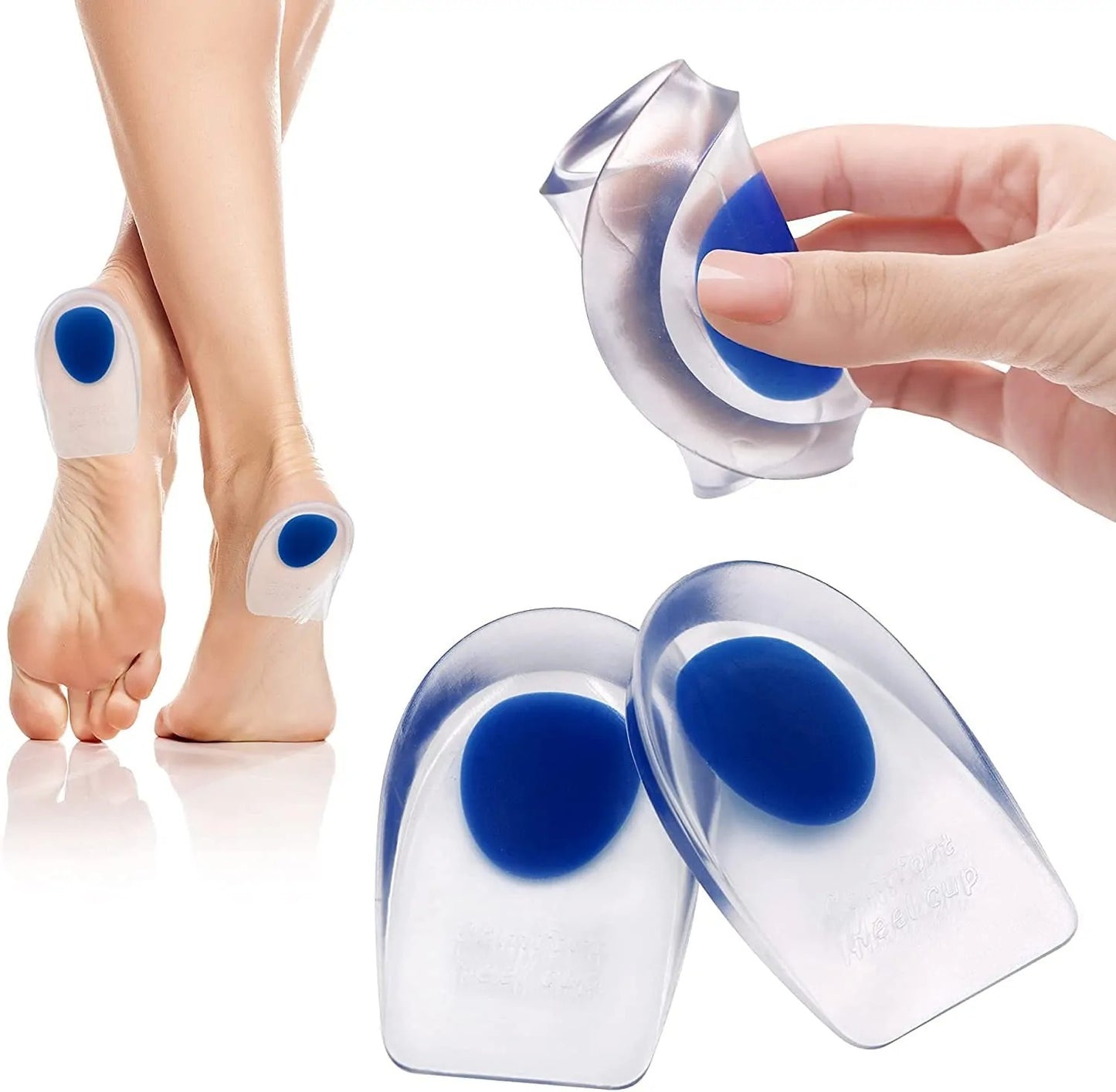 ¡Revitaliza tus Pies, Vive Sin Dolor! Combo Comfort: Taloneras(2) y Tapete Masajeador Eléctrico
