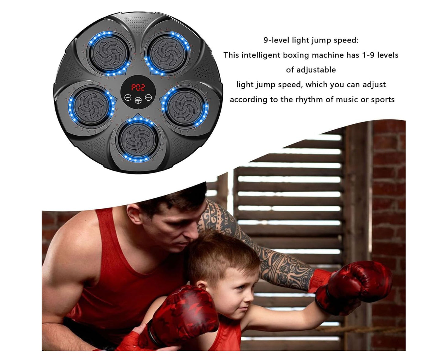 TABLA DE BOXEO PUSH MUSICAL- Diversión, Ritmo y Entrenamiento en Uno 🥊🎵