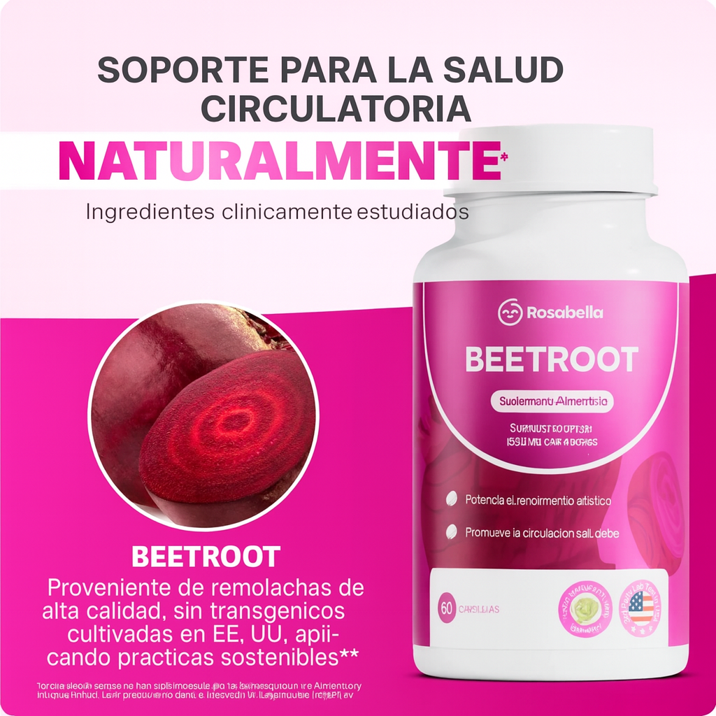 🌱 Raíz de Remolacha - Energía natural sin café, sin químicos, sin bajones.