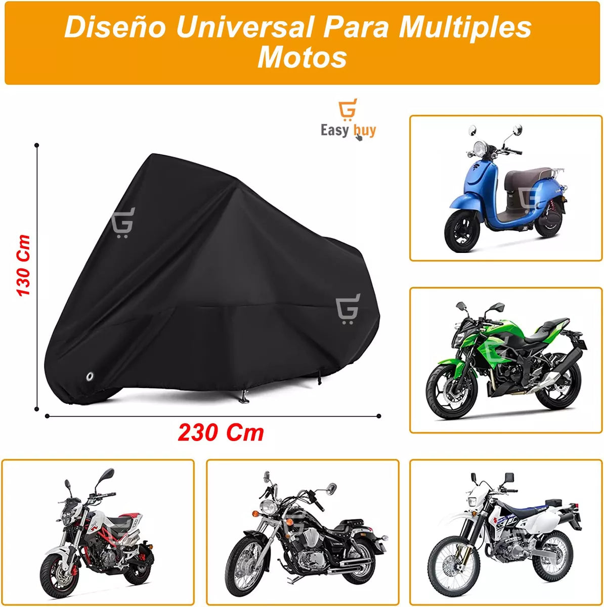 🏍️Pijama Carpa Forro Moto Grande Diseño Anti Polvo Impermeable⛈️
