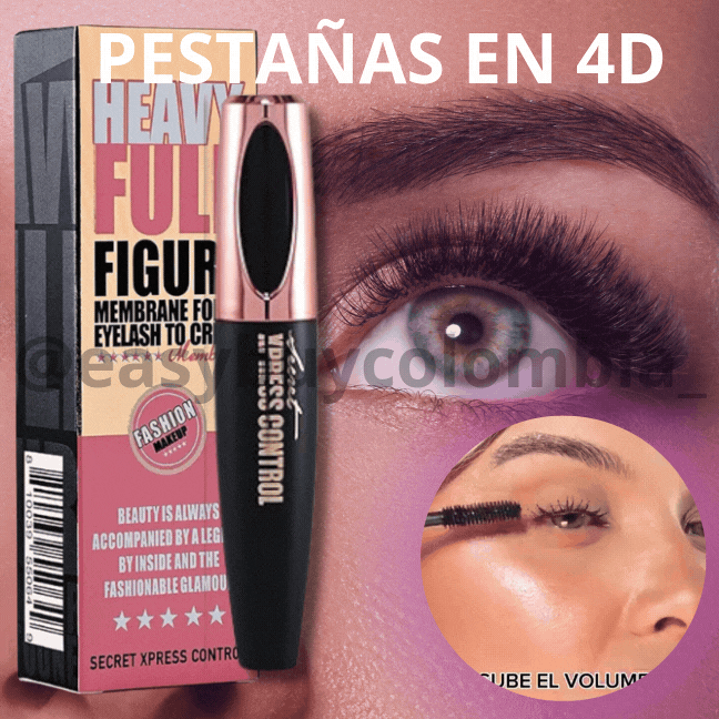 HEAVY FULL 4D: ¡Descubre la Revolución en Maquillaje con Nuestra Pestañina 4D de Microfibras! ✨
