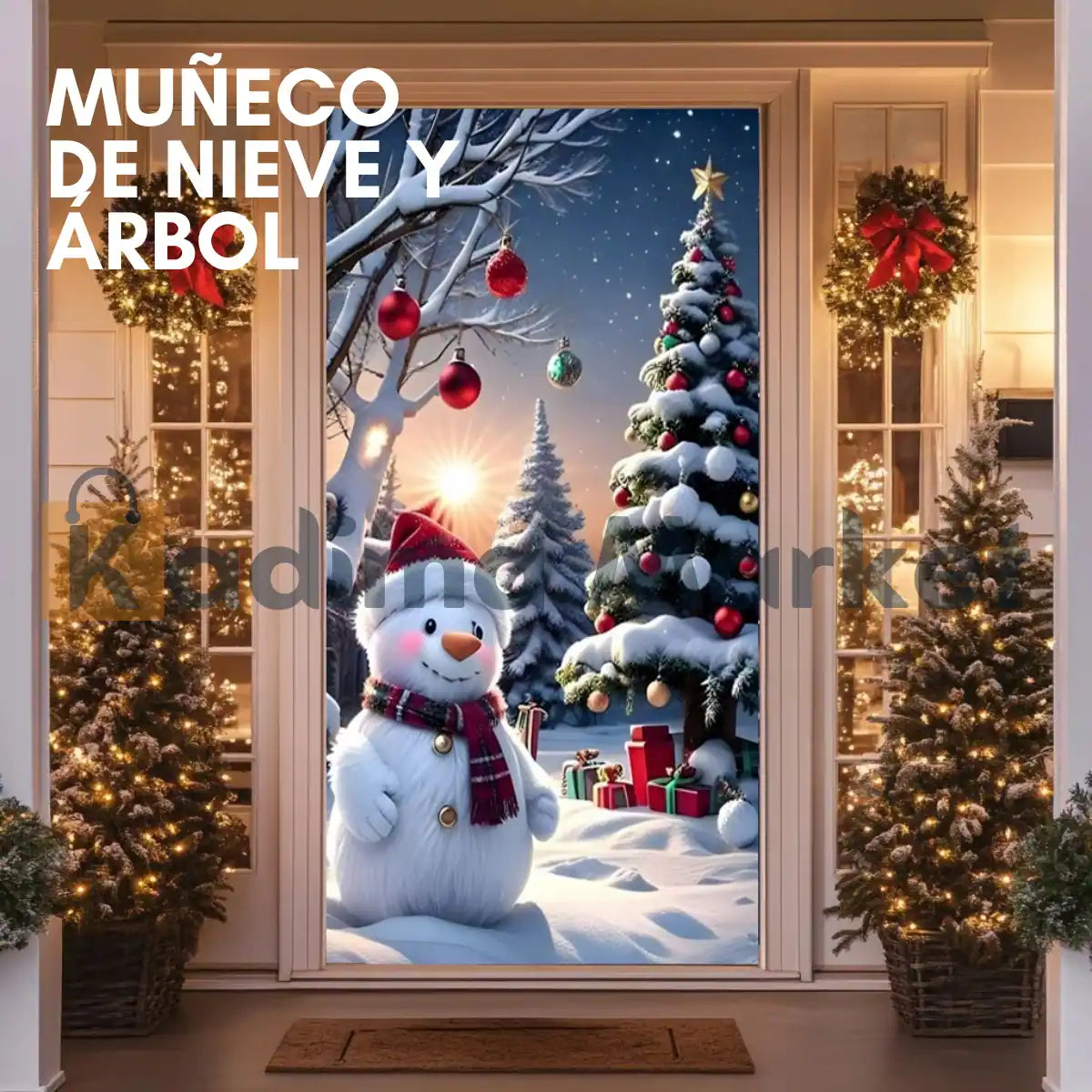 🎄Dale la Bienvenida a la Navidad con un Toque Mágico en tu Puerta