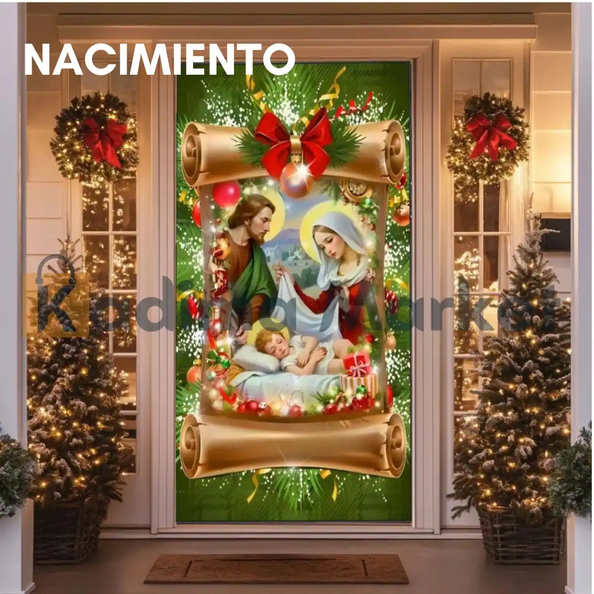 🎄Dale la Bienvenida a la Navidad con un Toque Mágico en tu Puerta