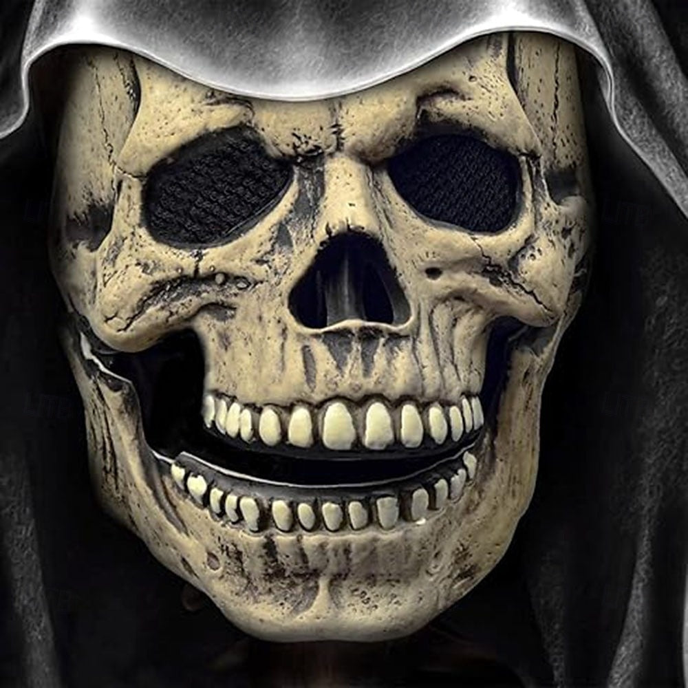 🎃 Máscara Calavera Hiperrealista – Sé la sensación este Halloween