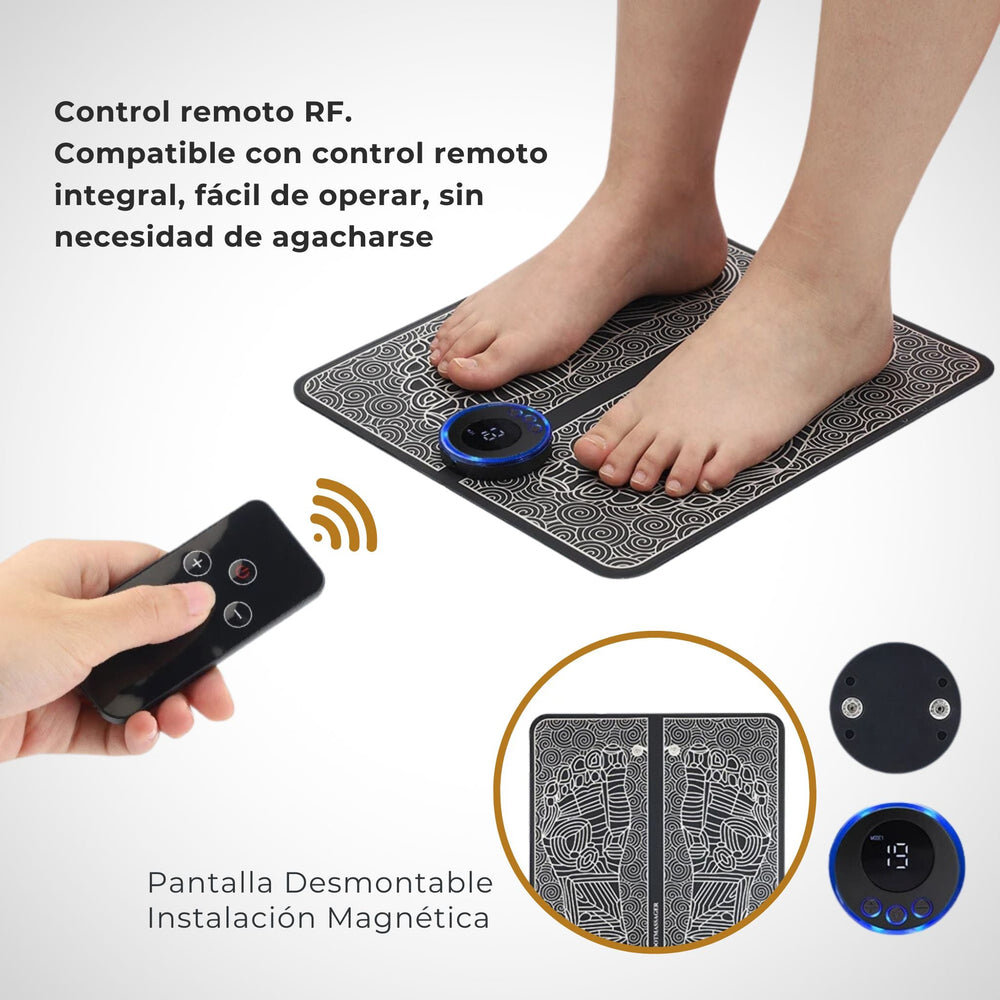 ¡Revitaliza tus Pies, Vive Sin Dolor! Combo Comfort: Taloneras(2) y Tapete Masajeador Eléctrico