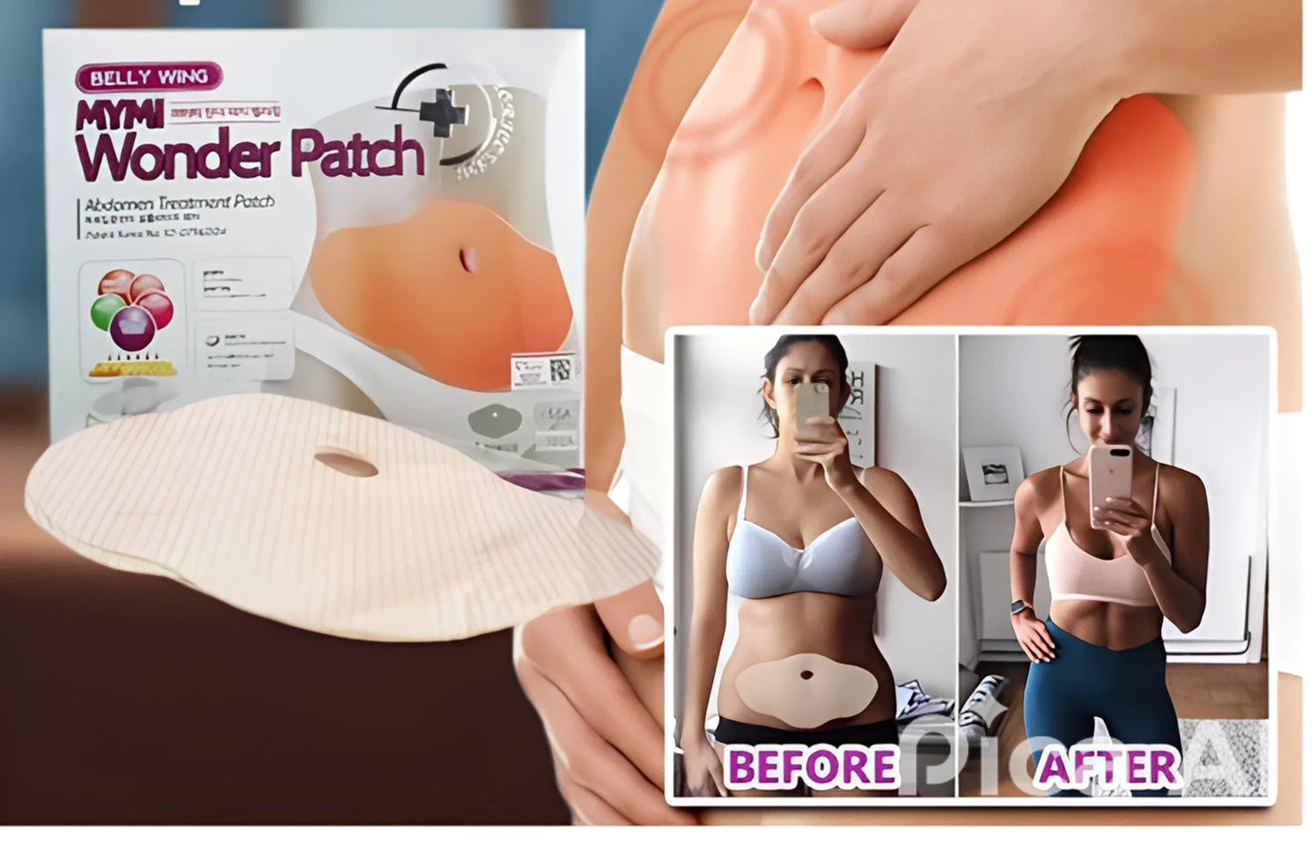 WONDER PATCH - TRATAMIENTO NATURAL✨ ¡Tu aliado para un abdomen firme en 30 días! 💪🌟
