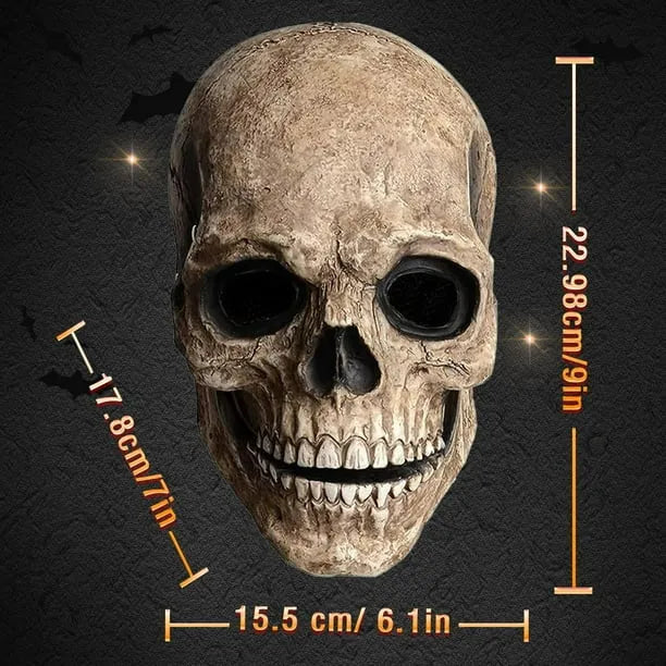 🎃 Máscara Calavera Hiperrealista – Sé la sensación este Halloween