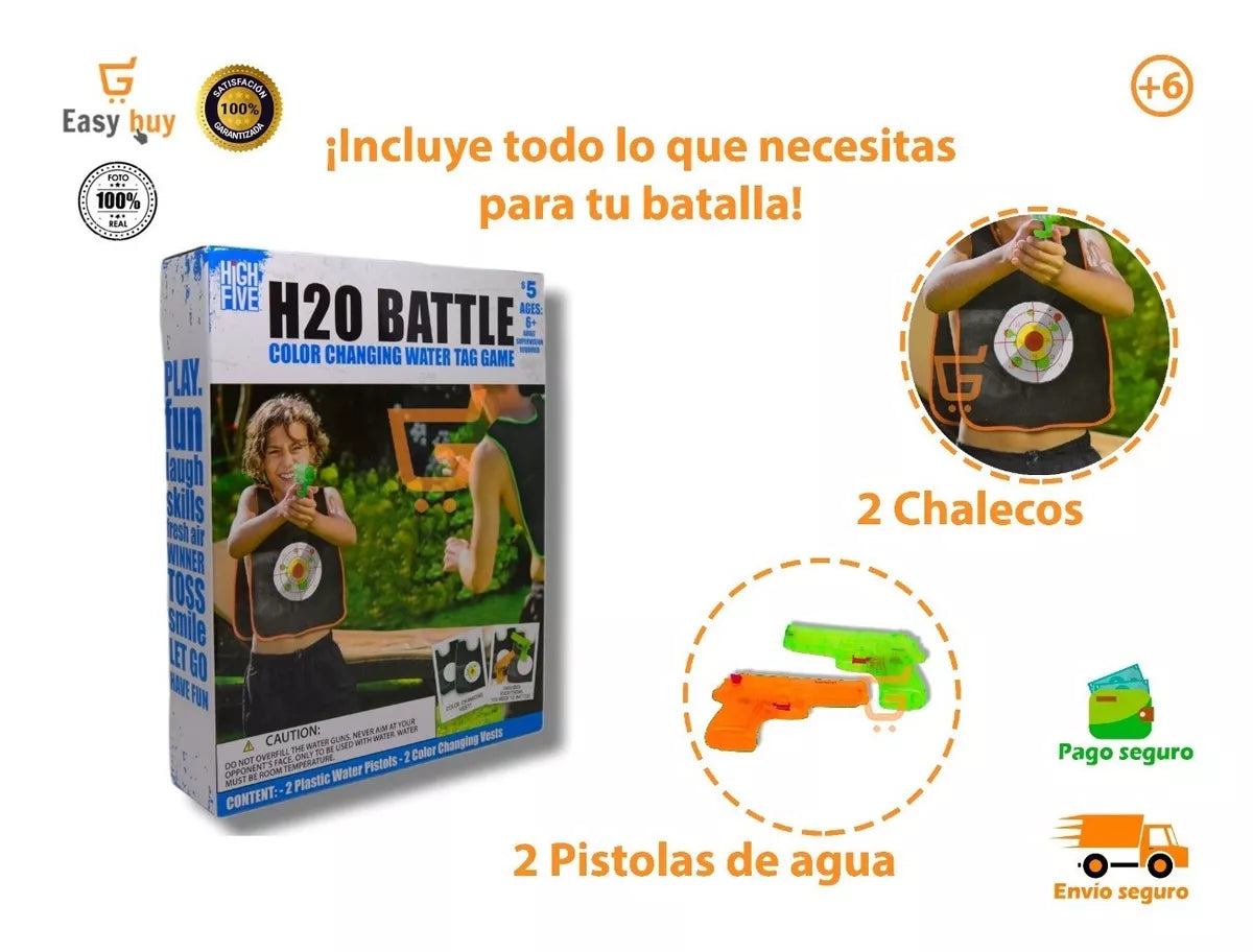 Juguete Para Niños H20 Battle 2 Pistolas 🏊🏻