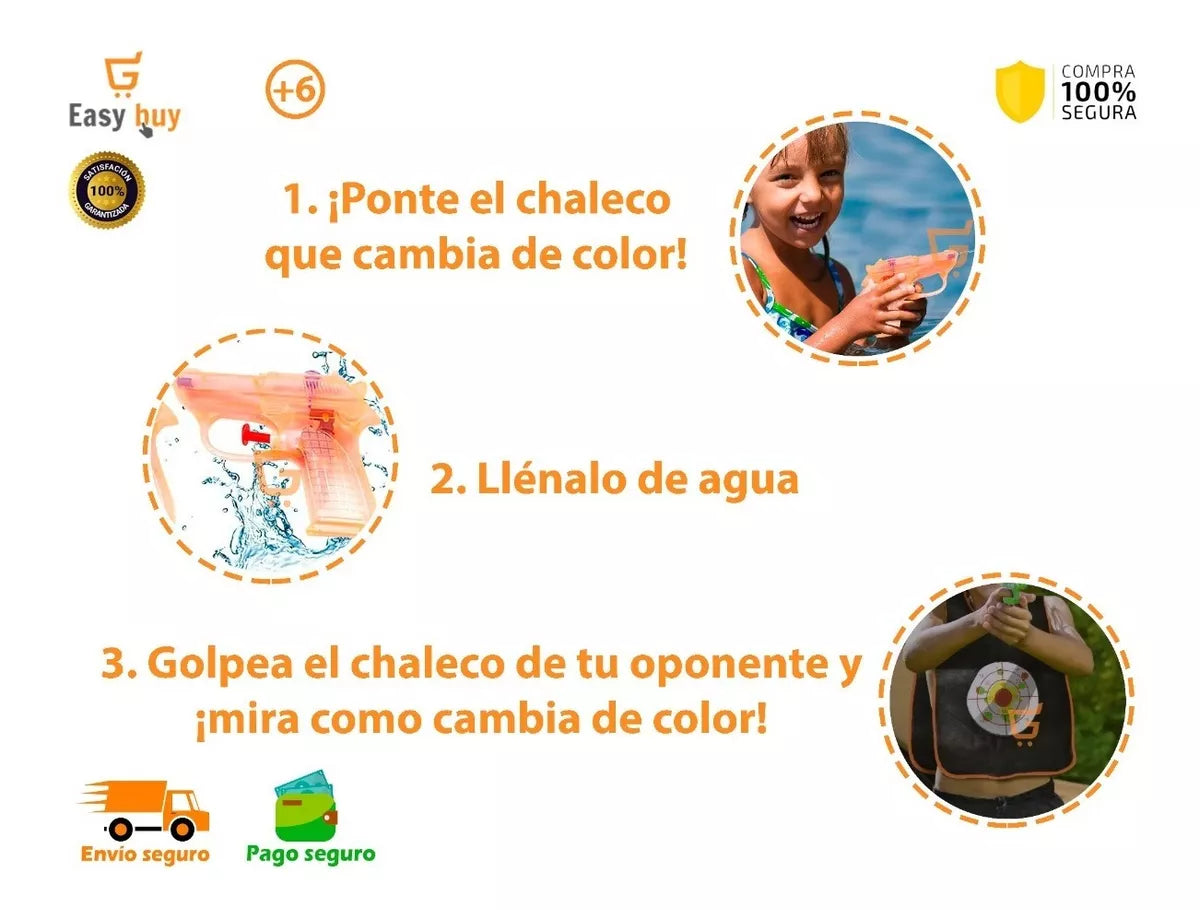 Juguete Para Niños H20 Battle 2 Pistolas 🏊🏻