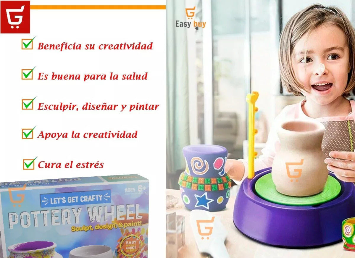 Juguete Set Arcilla Maquina De Moldeado Y Accesorios Niñas