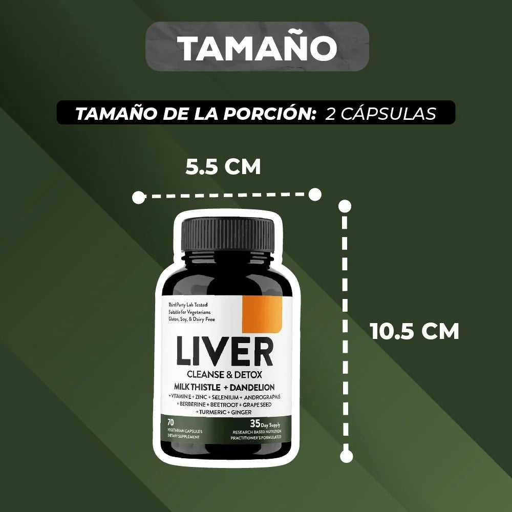 🌿LIVER - Desintoxica tu cuerpo y recarga tu energía con solo 2 cápsula al día