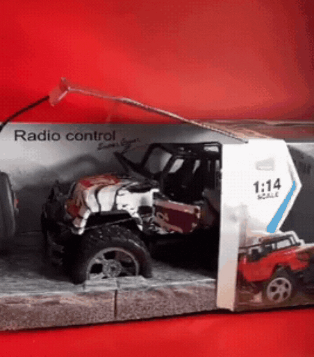 🏎️Carro 4x4 Control Remoto Estilo Graffiti Con Luces Frontales❤️‍🔥